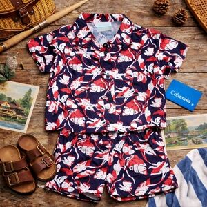 Columbia Rapid Rivers™ 2-Piece Button-Front Shirt & Shorts Set | Youth 3T |